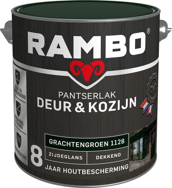 Rambo Pantserlak Deur & Kozijn Zijdeglans Dekkend - Grachtengroen