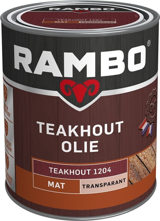 Rambo Teak Olie Transparant - Teakhout