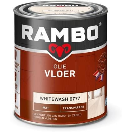 Rambo Vloer Olie Transparant Mat - 750 ml Whitewash