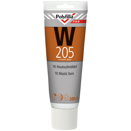 Polyfilla Pro W205 1K Houtvulmiddel - 200 ml