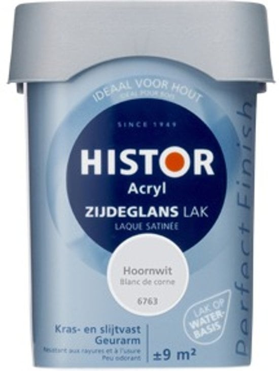 Histor Acryl Zijdeglans Lak - Hoornwit