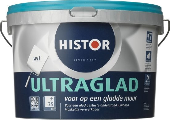 Histor Ultraglad Muurverf - Wit