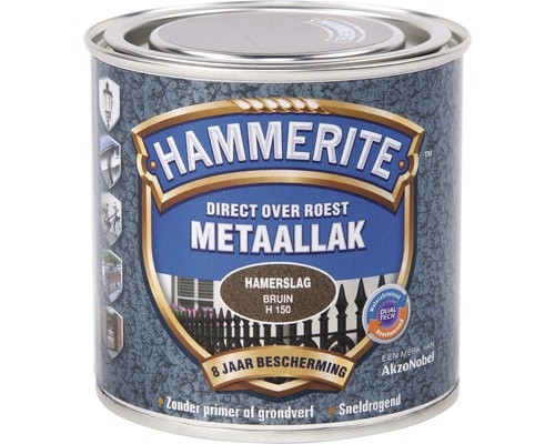 Hammerite Metaallak Direct over Roest Hamerslag - H150 Bruin