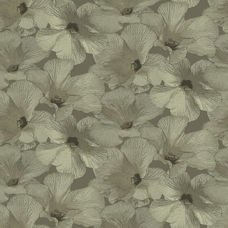 Dutch Wallcoverings Behang Annuell Hibiscus Zand 11005