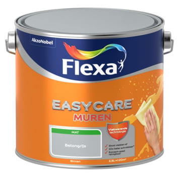 Flexa Easycare Muurverf Mat - Betongrijs - 2,5 liter
