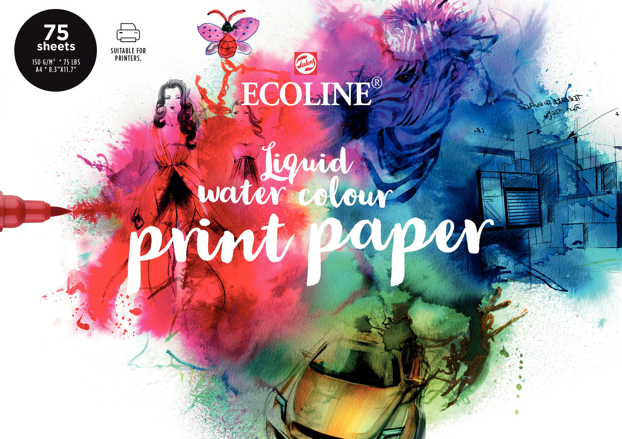 Royal Talens Ecoline Printerpapier - A4 - 150 gram - 75 vellen