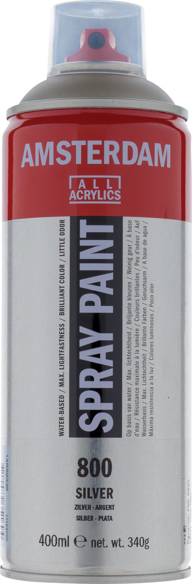 Amsterdam Spraypaint - 800 Zilver - 400 ml