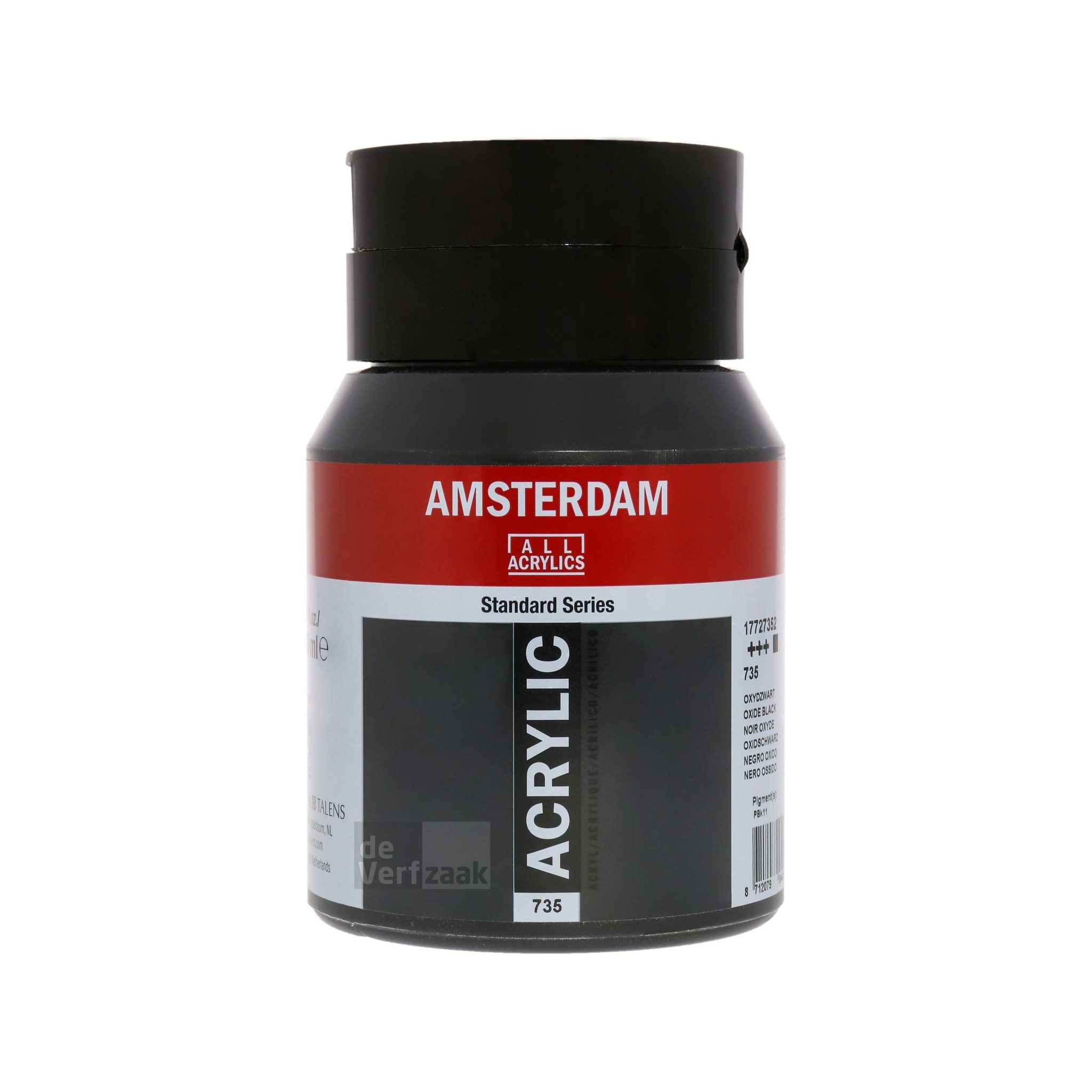 Royal Talens Amsterdam Acrylverf 500 ml - Oxydzwart