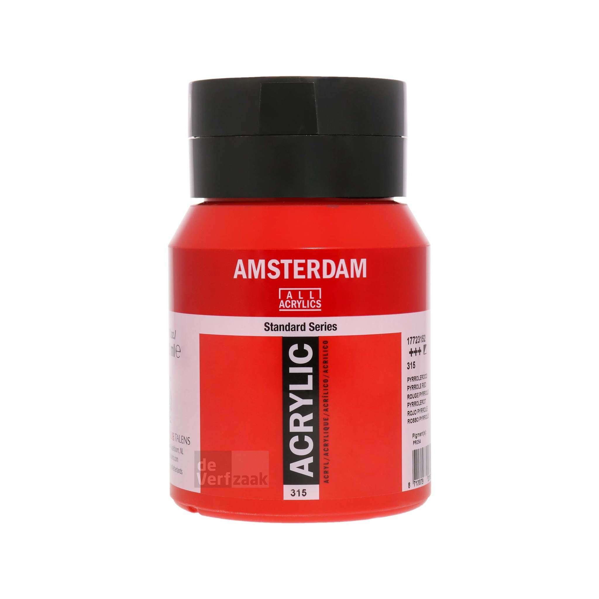 Royal Talens Amsterdam Acrylverf 500 ml - Pyrrolerood