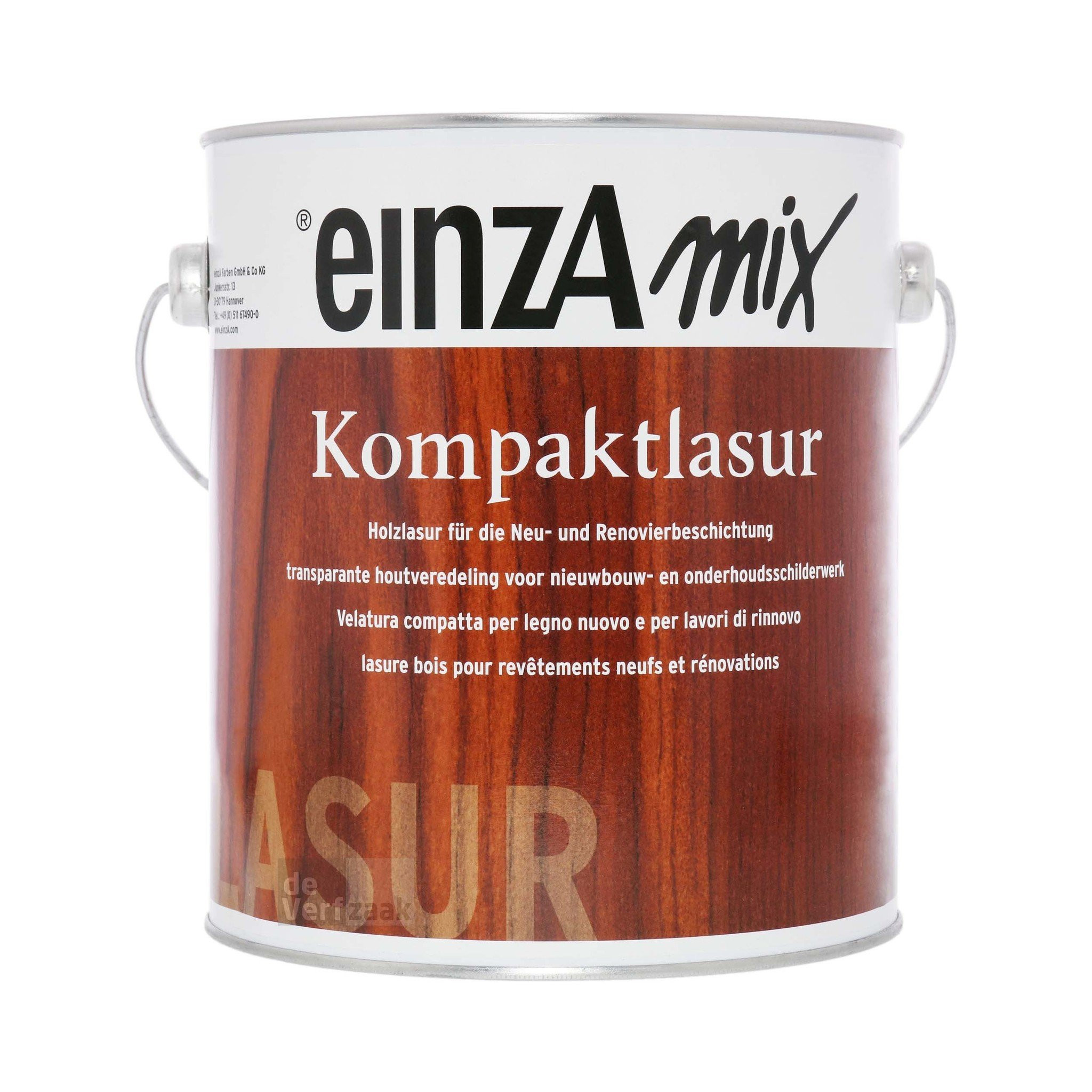 EinzA Kompaktlasur 2,5 liter - Donker Eiken