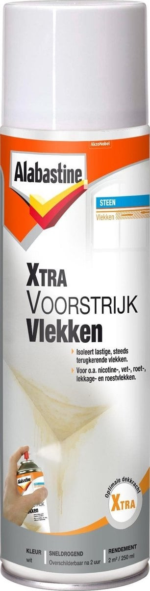Alabastine Xtra Voorstrijk Vlekken Spuitbus - 250 ml