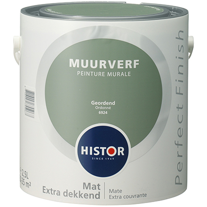 Histor Perfect Finish Muurverf Mat - Geordend - 2,5 liter