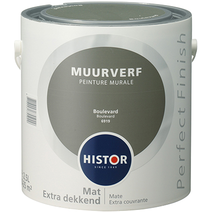 Histor Perfect Finish Muurverf Mat - Boulevard - 2,5 liter