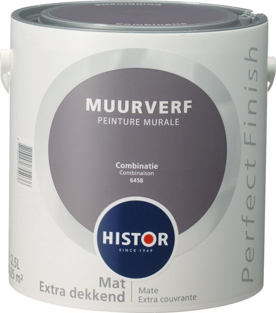 Histor Perfect Finish Muurverf Mat - Combinatie - 2,5 liter