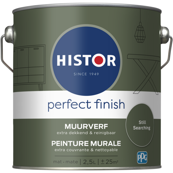 Histor Perfect Finish Muurverf Mat - Still Searching - 2,5 liter