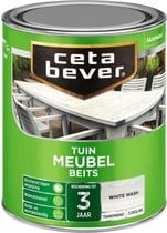 Cetabever Tuin Meubel Beits Transparant Zijdeglans - White Wash - 0,75 liter