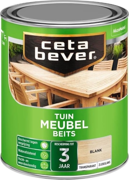 Cetabever Tuin Meubel Beits Transparant Zijdeglans - Blank - 0,75 liter