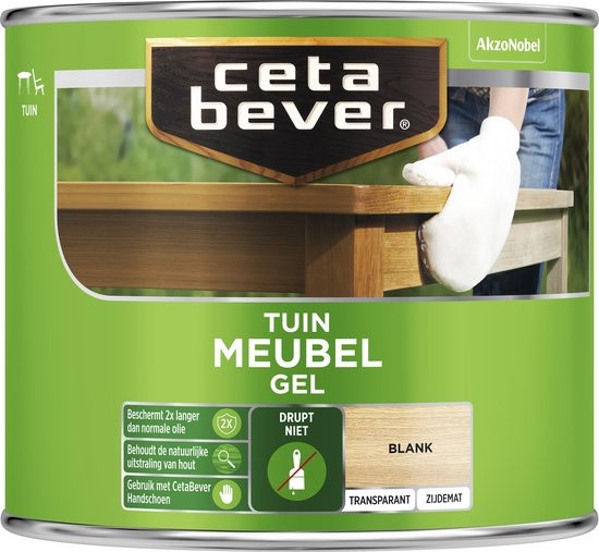 Cetabever Tuin Meubel Gel Transparant Mat - Blank - 0,5 liter