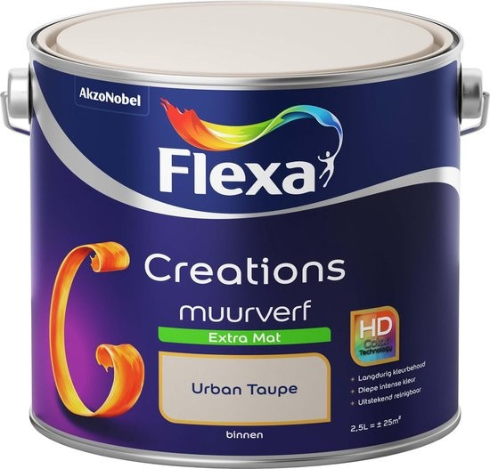 Flexa Creations Muurverf Extra Mat - Urban Taupe