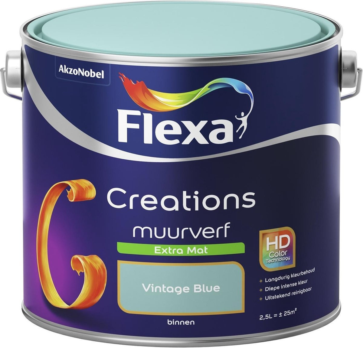 Flexa Creations Muurverf Extra Mat - Vintage Blue