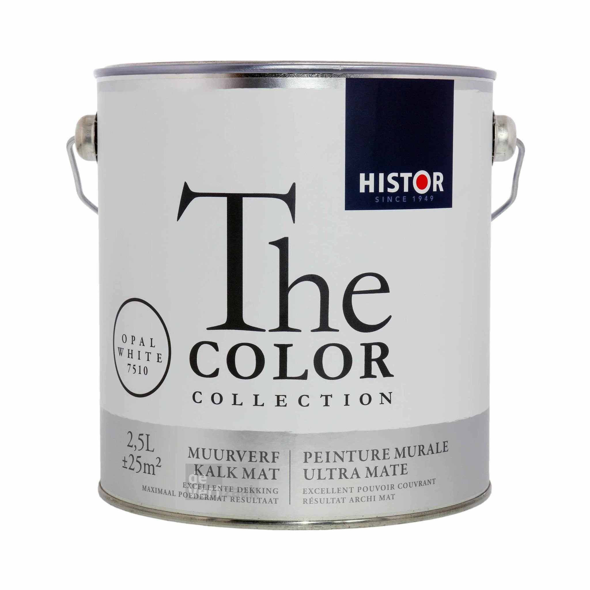 Histor The Color Collection Muurverf Kalkmat - Opal White- 2,5 liter
