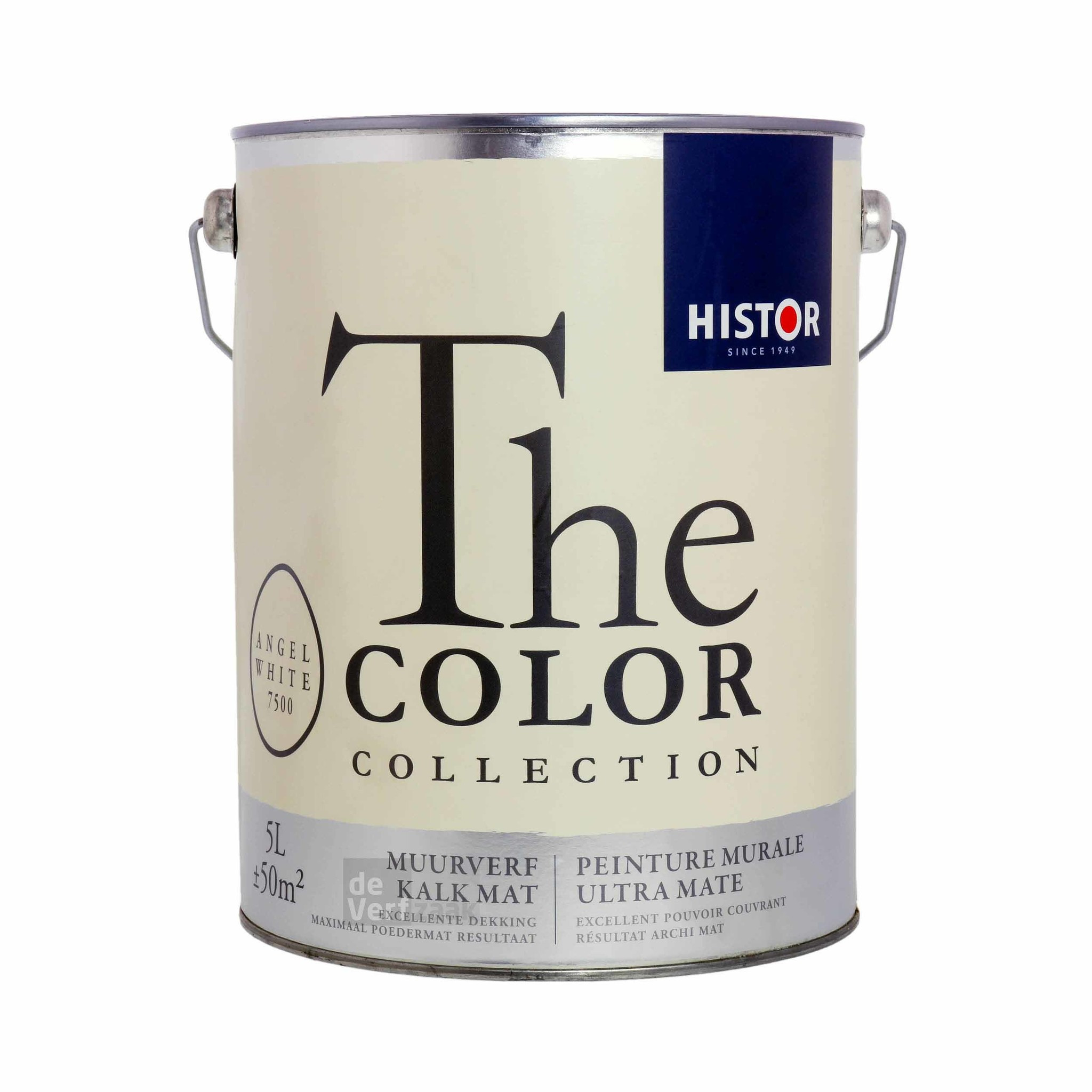 Histor The Color Collection Muurverf Kalkmat - Angel White - 5 liter