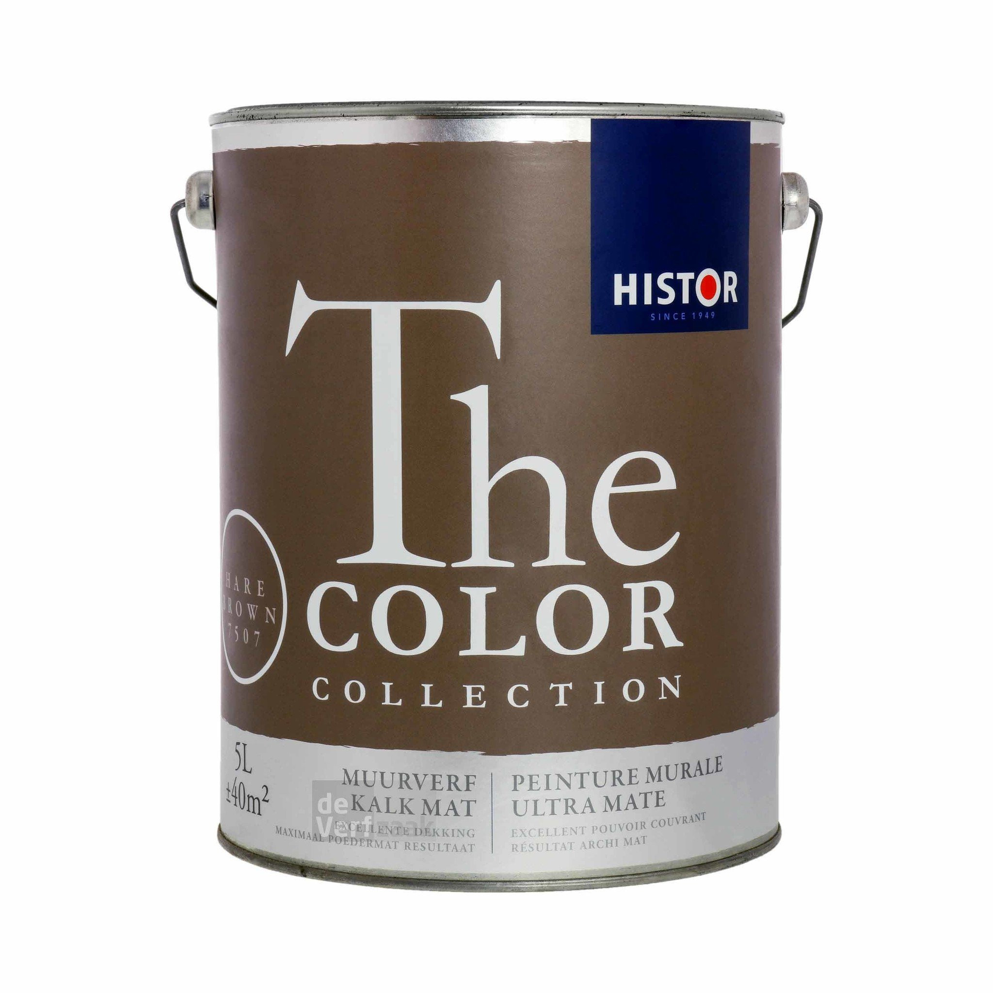 Histor The Color Collection Muurverf Kalkmat - Hare Brown - 5 liter