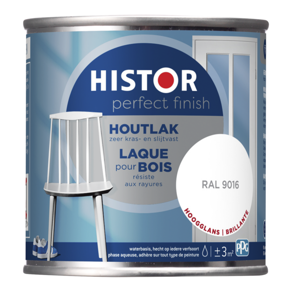 Histor Perfect Finish Houtlak Hoogglans - RAL 9016