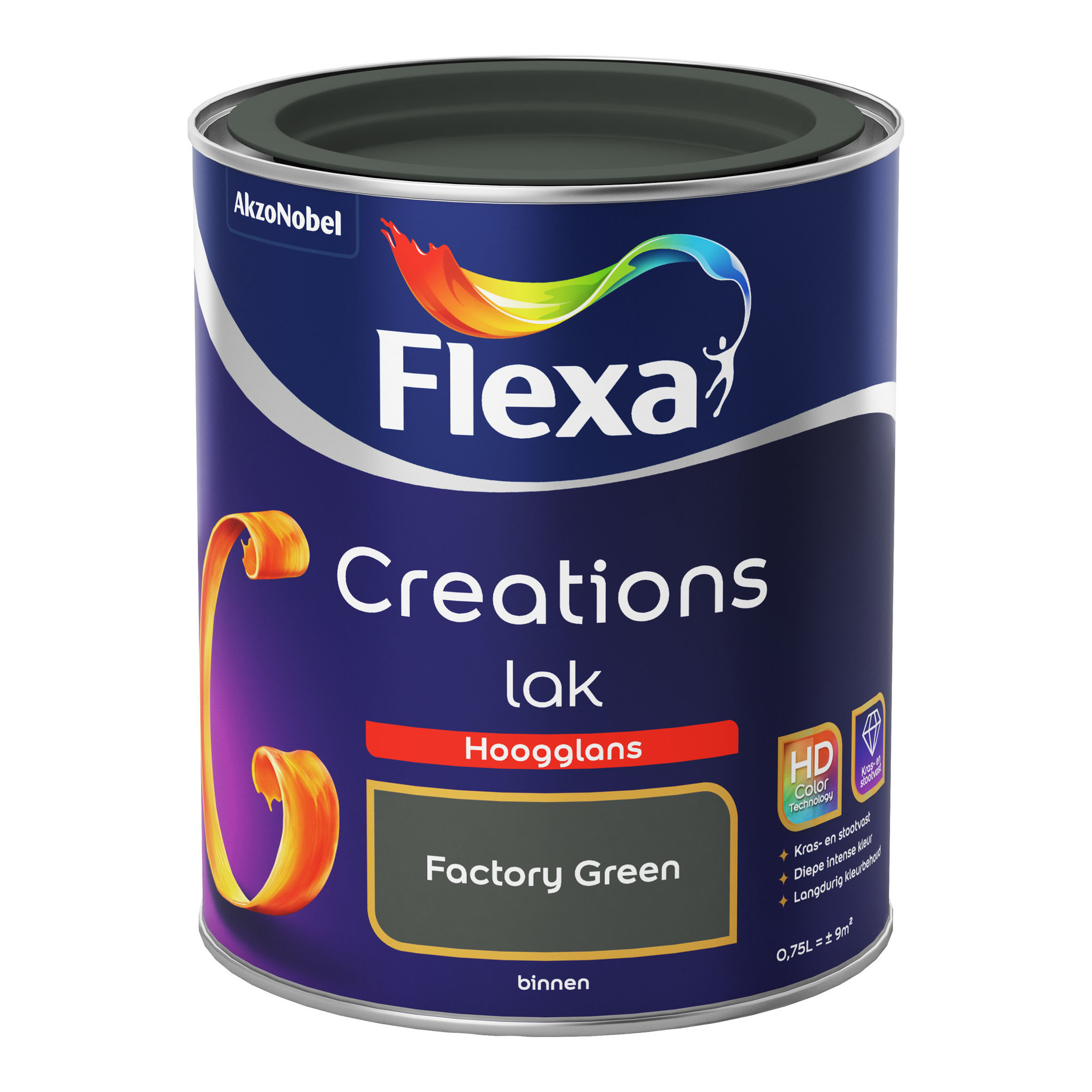 Flexa Creations Lak Hoogglans - Factory Green