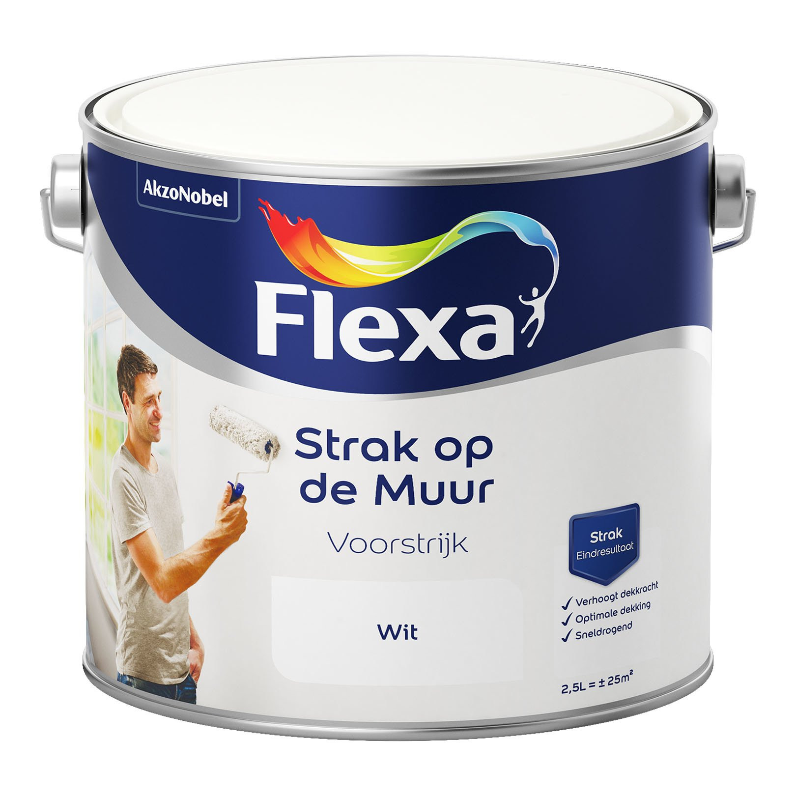 Flexa Strak op de Muur Voorstrijk - Wit