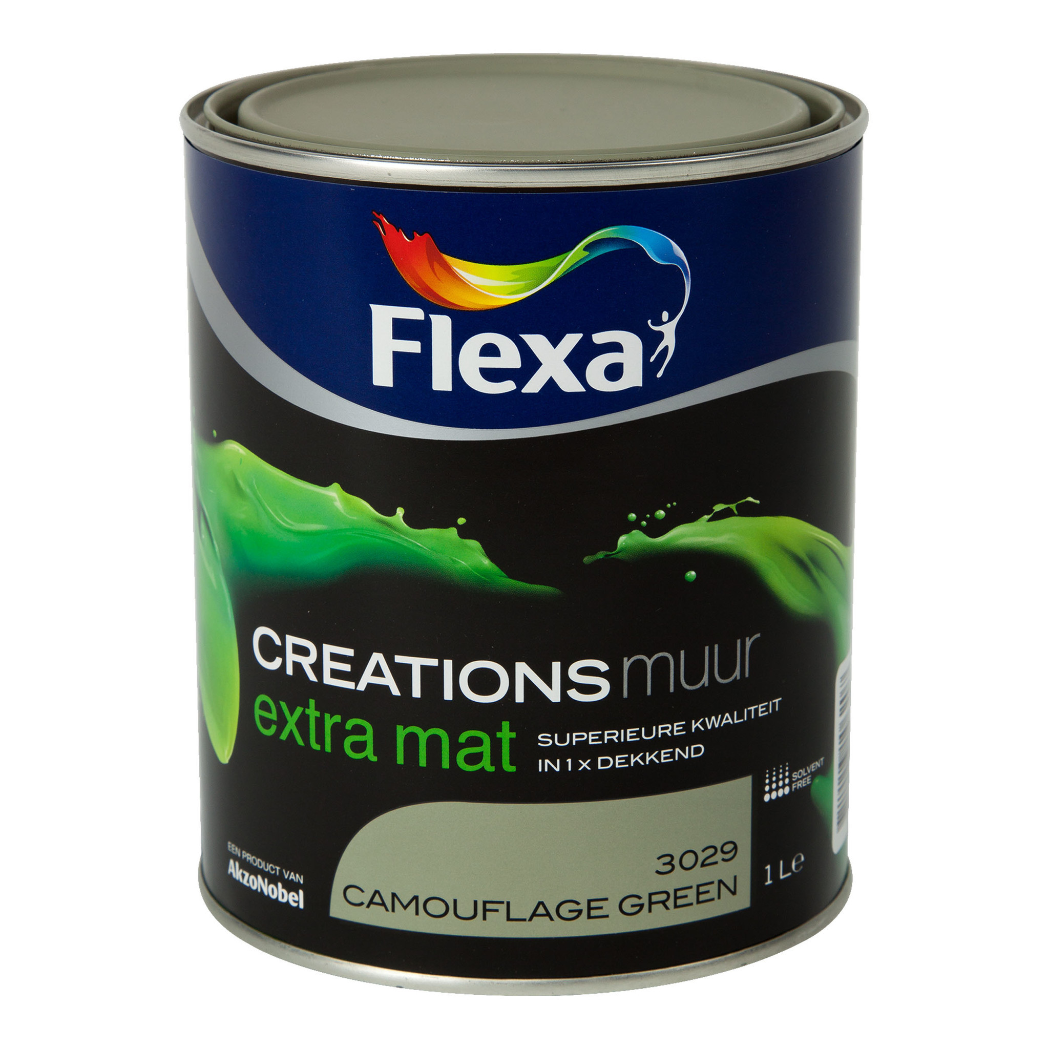 Flexa Creations Muurverf Extra Mat - Camouflage Green