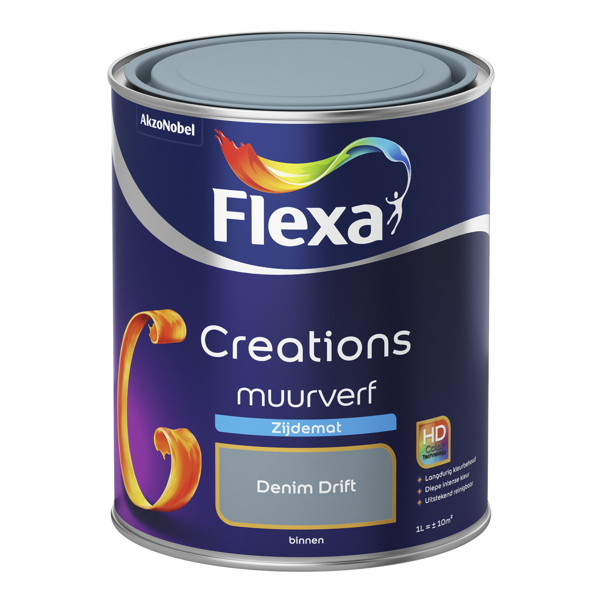 Flexa Creations Muurverf Zijdemat - Denim Drift