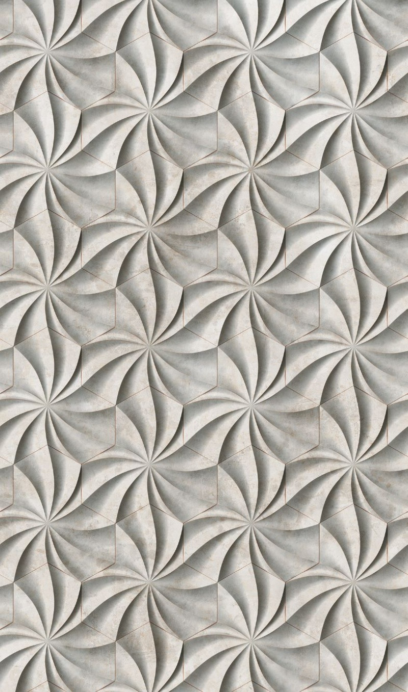 Noordwand Smart Art Easy Fotobehang grafisch patroon in cement 47229