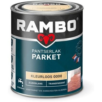Rambo Pantserlak Parket Transparant Zijdeglans - Blank