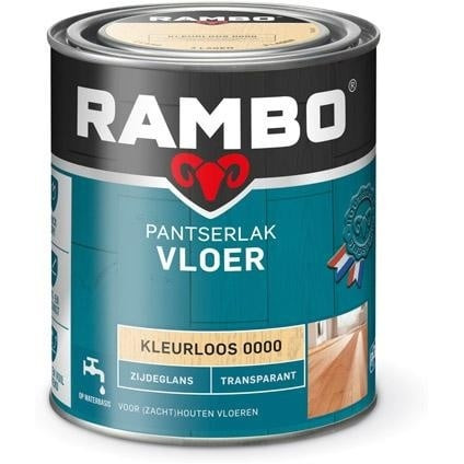 Rambo Pantserlak Vloer Transparant Zijdeglans - Blank