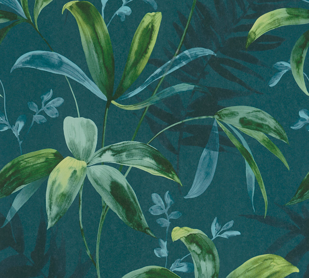 Architects Paper Jungle Chic blauw behang | 377044