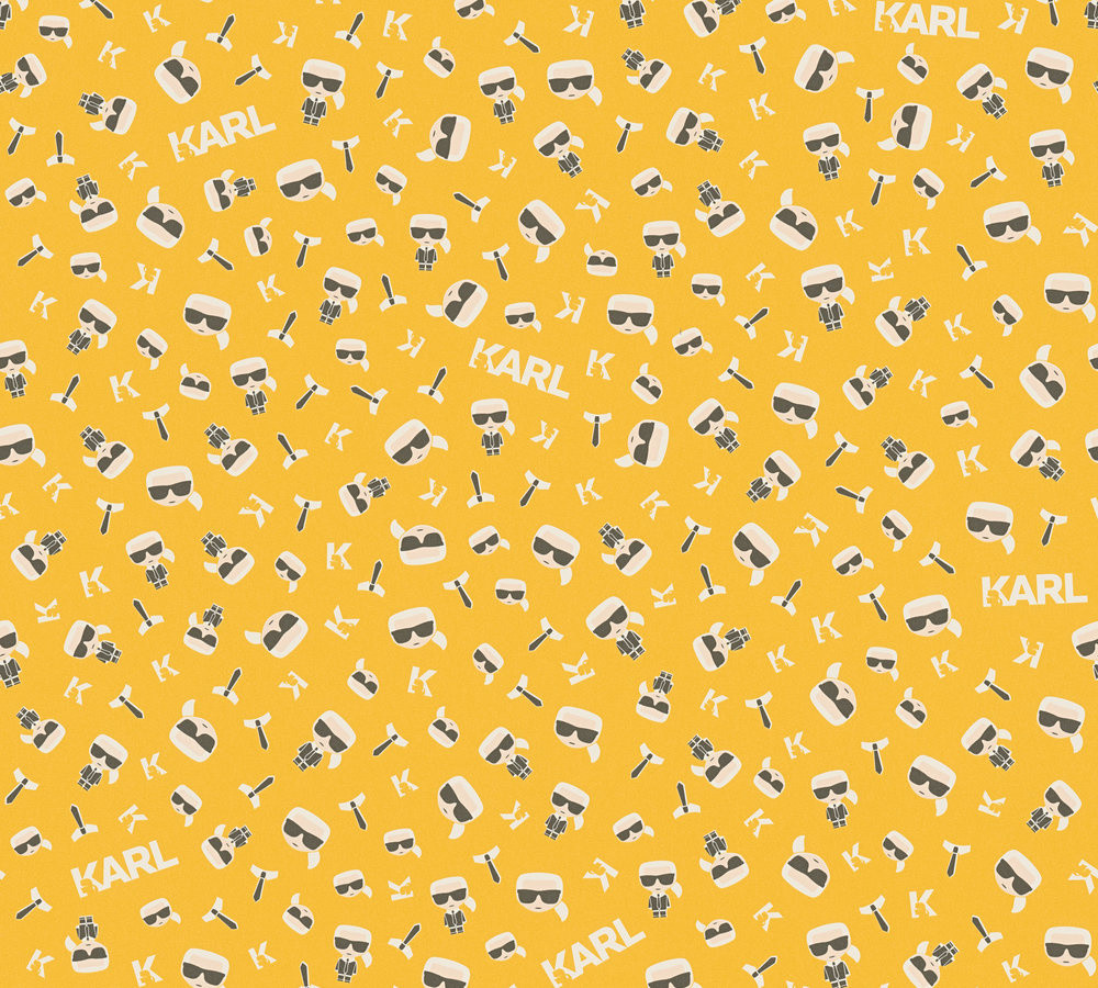 AS Creation Karl Lagerfeld geel behang | 378434