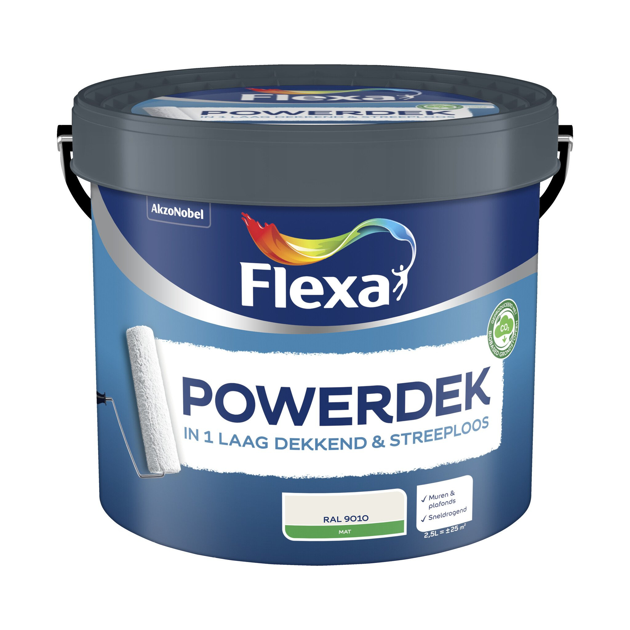 Flexa Powerdek Muren & Plafonds - RAL 9010