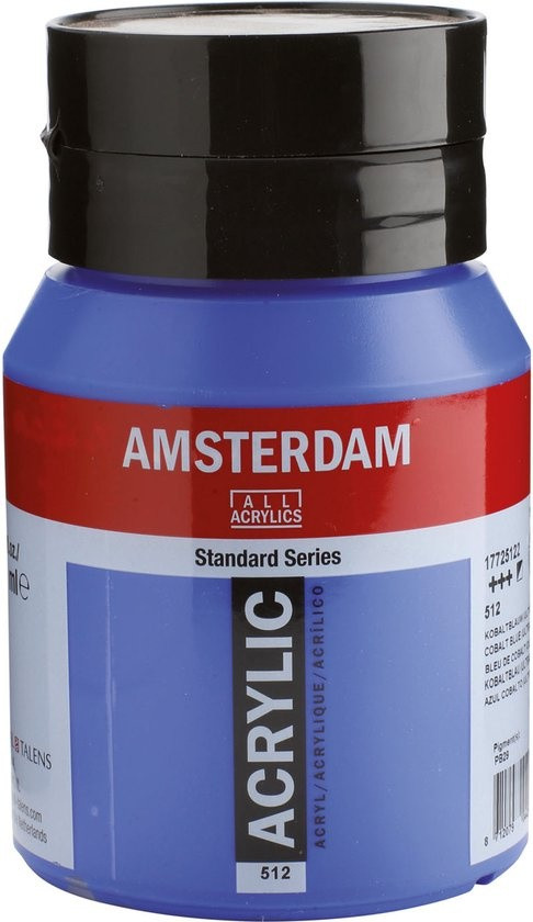 Royal Talens Amsterdam Acrylverf 500 ml - Kobaltblauw Ultramarine