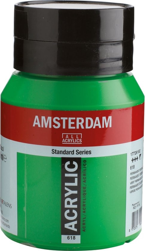 Royal Talens Amsterdam Acrylverf 500 ml - Permanentgroen Licht
