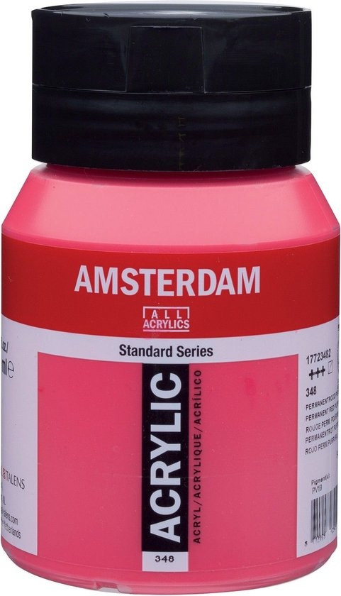 Royal Talens Amsterdam Acrylverf 500 ml - Permanentrood Purper