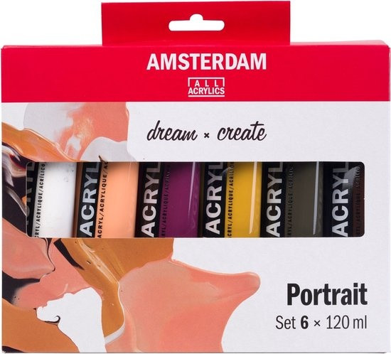 Royal Talens Amsterdam Standaard Series Set - Portrait - 6 x 120ml