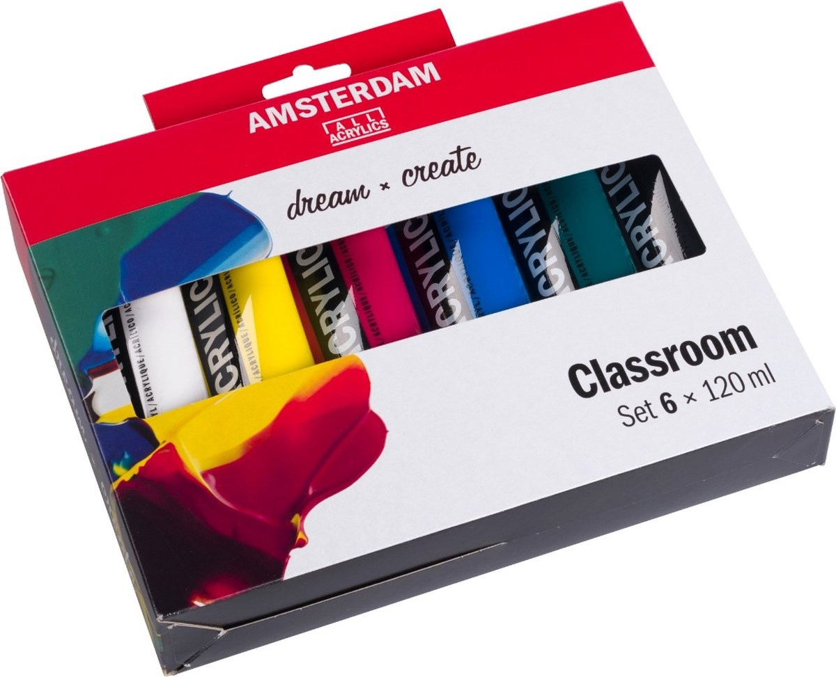 Royal Talens Amsterdam Standaard Series Set - Classroom - 6 x 120ml
