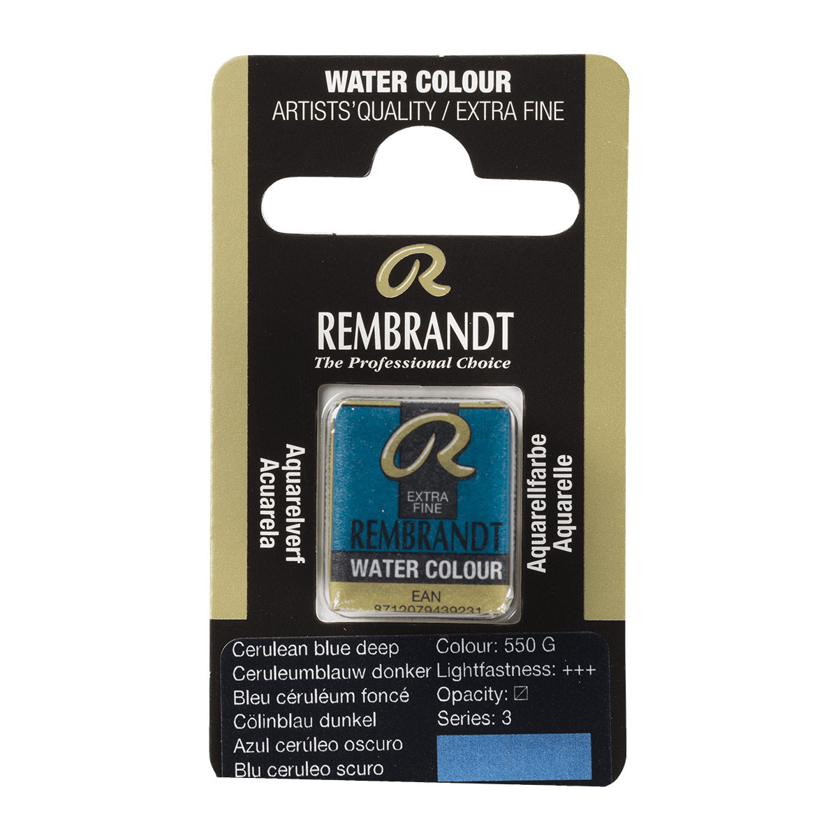 Rembrandt Aquarelverf Napje - Ceruleumblauw Donker #550