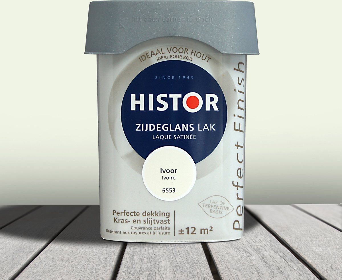 Histor Perfect Finish Zijdeglans Lak - Ivoorwit - 750 ml