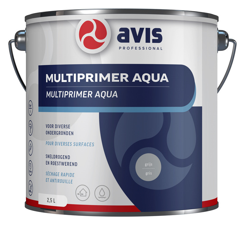Avis Aqua Multi Primer - (Kiezel)Grijs