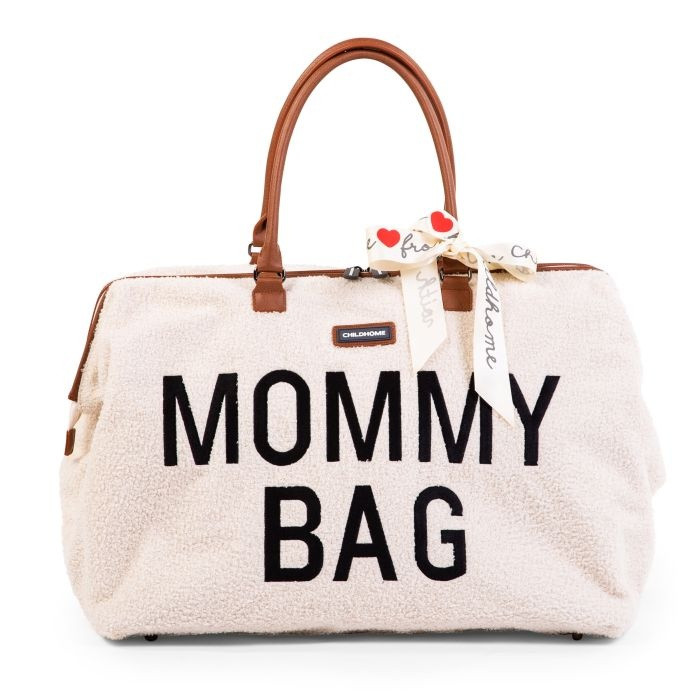 Mommy Bag Grote Luiertas Verzorgingstas | Weekendtas | Teddy Ecru