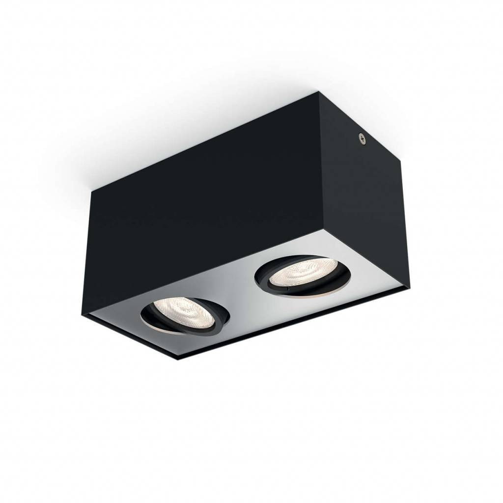 Philips Spot Box 2 lichts zwart