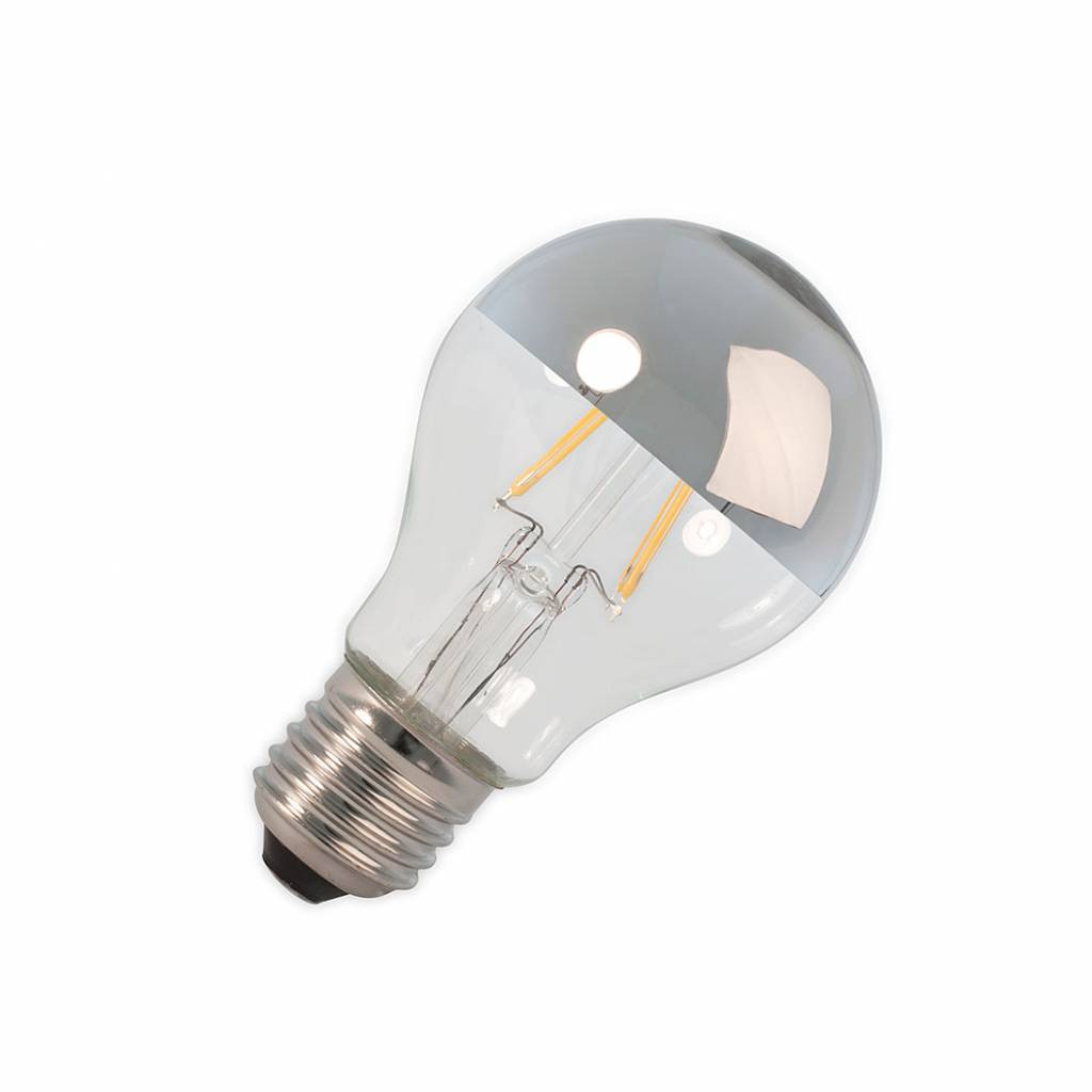 Calex LED E27 lamp 4 Watt kopspiegel chroom filament