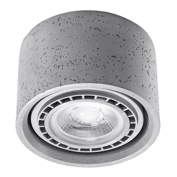 Sollux Plafondlamp Basic 1 lichts beton
